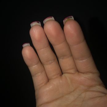 Cherry Nails - The black gel they put trying to make my burgundy color - Nail Salons Near Me - Escondido, California Cherry Nails - The black gel they put trying to make my burgundy color - Nail Salons Near Me - Escondido, California