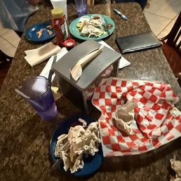 Two utensil sets for our family of four. I guess we had to share because we shared our meals with our kids??? Two utensil sets for our family of four. I guess we had to share because we shared our meals with our kids???