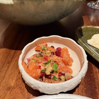 Little’s Oyster Bar - salmon crudo - Seafood Near Me - Houston, Texas Little’s Oyster Bar - salmon crudo - Seafood Near Me - Houston, Texas