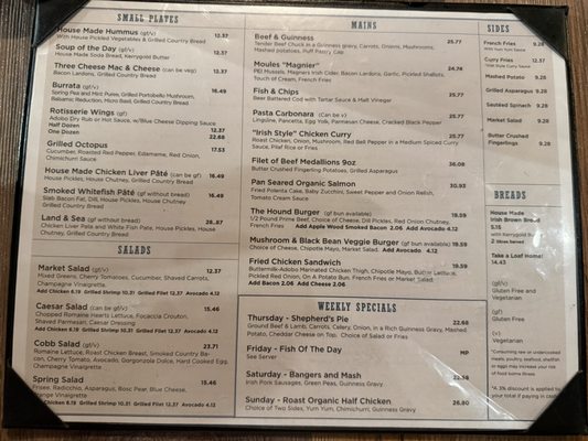 Menu photo 1 The Hunter's Hound Chevy Chase, MD