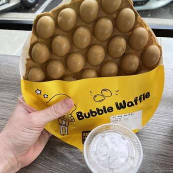 Happy Lemon - Matcha Bubble Waffle with Taro Puff Dipping Sauce - Bubble Tea Near Me - Tucson, Arizona Happy Lemon - Matcha Bubble Waffle with Taro Puff Dipping Sauce - Bubble Tea Near Me - Tucson, Arizona