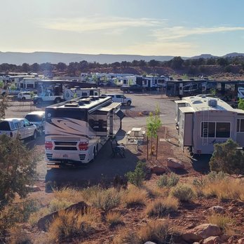 Grand Plateau RV Resort - View of lower campground - RV Parks Near Me - Kanab, Utah