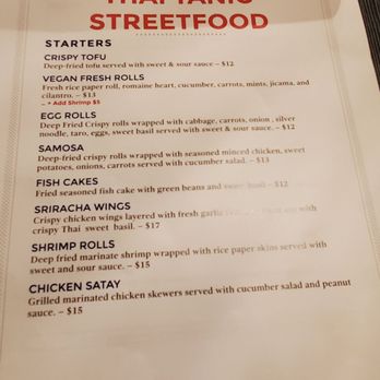 ThaiTanic Streetfood - Menu - Thai Near Me - Sausalito, California ThaiTanic Streetfood - Menu - Thai Near Me - Sausalito, California