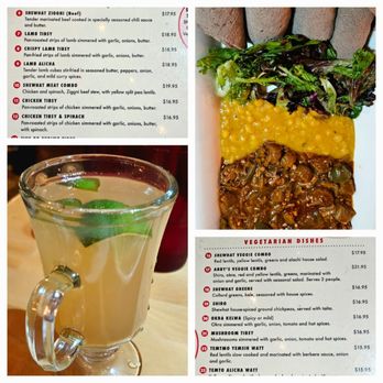 Shewhat - Okra Kelwa & ginger tea - Ethiopian Near Me - Oakland, California