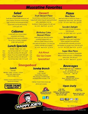 Menu photo 1 Happy Joe's Muscatine, IA