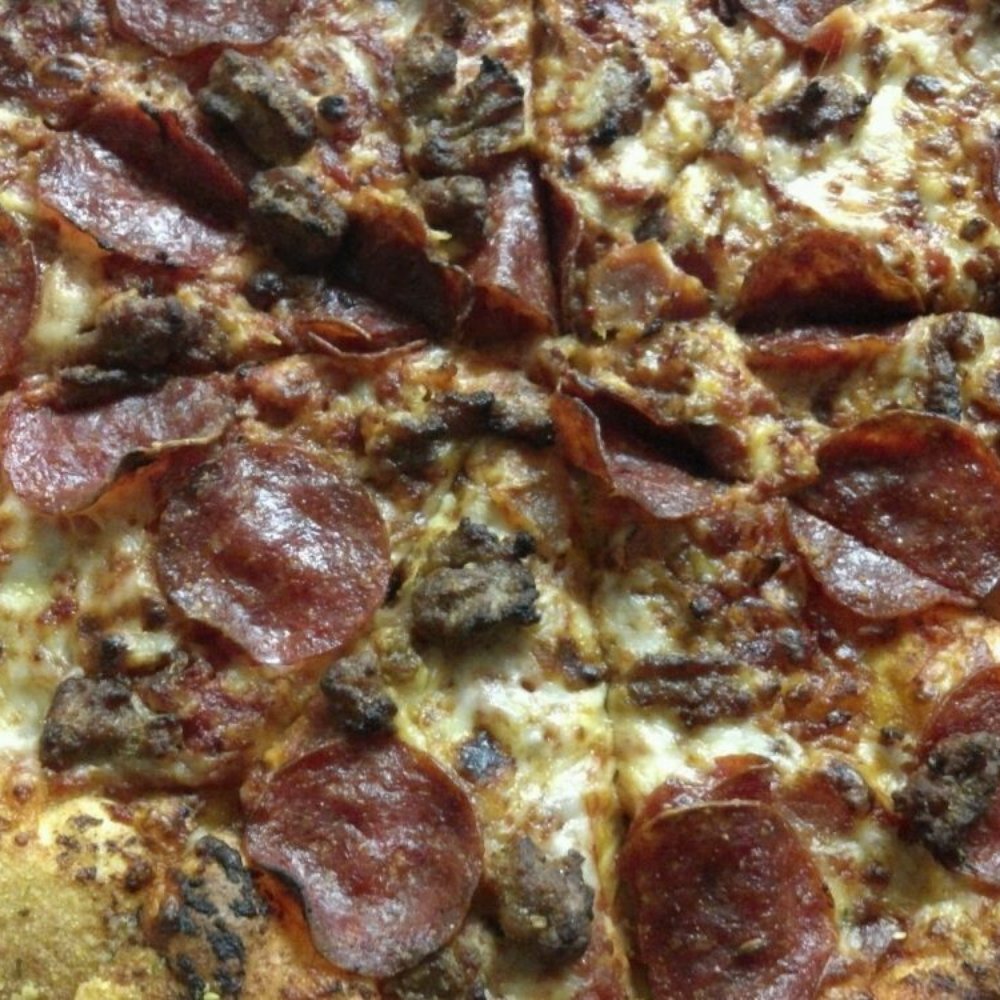 Domino's Pizza - Medium pepperoni and sausage with hearty marinara sauce that was either overcooked or served re-heated - Pizza Near Me - Camp Pendleton, California Domino's Pizza - Medium pepperoni and sausage with hearty marinara sauce that was either overcooked or served re-heated - Pizza Near Me - Camp Pendleton, California