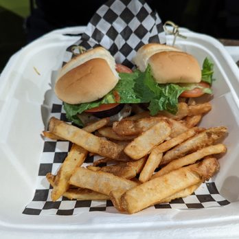 Nun Chuck's Brewing - Take-Out from The Hook: Burger Sliders. - Breweries Near Me - Lynnwood, Washington