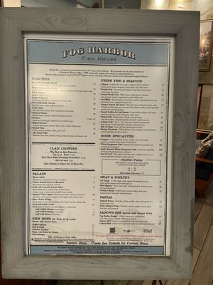 Menu photo 4 Fog Harbor Fish House San Francisco, CA