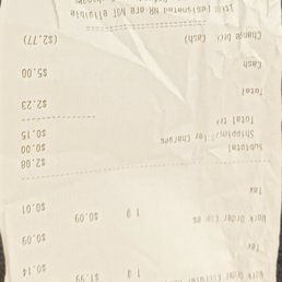 documentation of bill to show $ 1,99 plus tax one simple black and white printed page of UPS Waybill documentation of bill to show $ 1,99 plus tax one simple black and white printed page of UPS Waybill