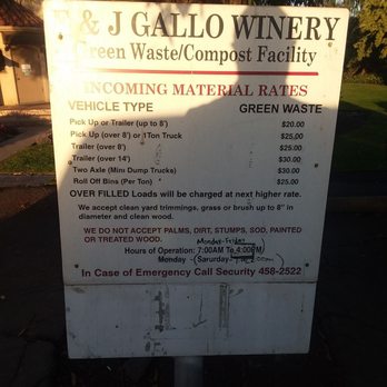 E & J Gallo Winery - Hours and green waste cosr - Beer, Wine & Spirits Near Me - Fresno, California