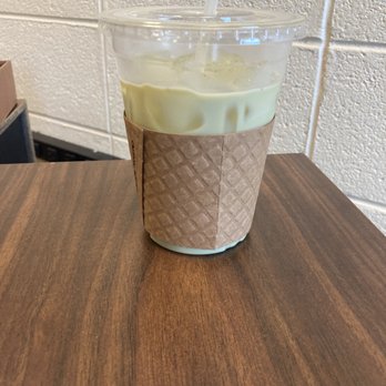 The BrickHaus - "24 oz" matcha latte - I drank some of it - it didn't come this empty - Cafes Near Me - Ridley Park, Pennsylvania