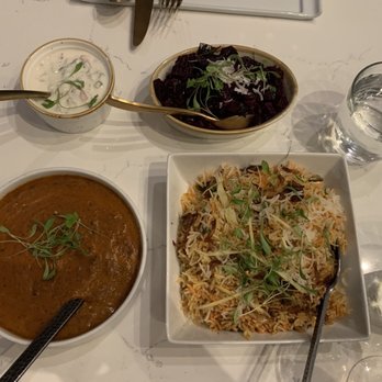 Karma Modern Indian - Dal Makhani Hyderabadi Dum Biryani Dinner Kachumber Raita Beetroot Poriyal (VG) - Indian Near Me - Washington, DC, District of Columbia Karma Modern Indian - Dal Makhani Hyderabadi Dum Biryani Dinner Kachumber Raita Beetroot Poriyal (VG) - Indian Near Me - Washington, DC, District of Columbia