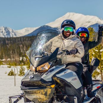 Grand Adventures - Rachel and Josh getting their snowmobile on!! - Tours Near Me - Winter Park, Colorado Grand Adventures - Rachel and Josh getting their snowmobile on!! - Tours Near Me - Winter Park, Colorado