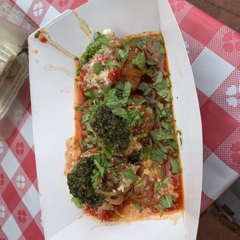 Mama's Meatballs - Rocky Ball Boa. Rabe Father.  Dat Za Spicy Ball. Trio w/o the roll - Food Trucks Near Me - Pennsauken, New Jersey