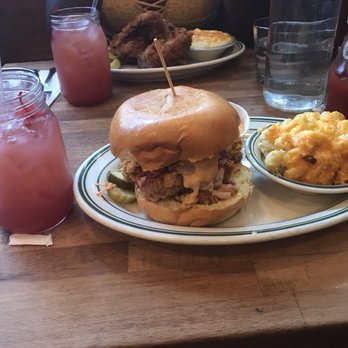 Peaches HotHouse - Crispy Shrimp Sandwich & Macaroni And Cheese - Southern Near Me - Brooklyn, New York Peaches HotHouse - Crispy Shrimp Sandwich & Macaroni And Cheese - Southern Near Me - Brooklyn, New York