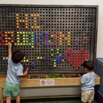 Play Well Brooklyn - Large light pegboard - Kids Activities Near Me - Brooklyn, New York Play Well Brooklyn - Large light pegboard - Kids Activities Near Me - Brooklyn, New York