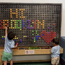Large light pegboard