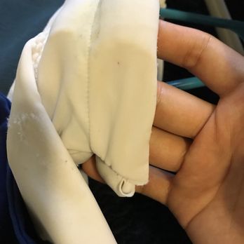 Mr Cleaner's Laundromat - Sleeves ripped on left and right sides. Sheer sleeve cap has disappeared. Fabric damage is also visible. - Laundromat Near Me - Astoria, New York Mr Cleaner's Laundromat - Sleeves ripped on left and right sides. Sheer sleeve cap has disappeared. Fabric damage is also visible. - Laundromat Near Me - Astoria, New York