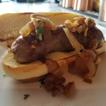 Dog And Bone - Cumberland sausage in potato roll - Bars Near Me - New York, New York Dog And Bone - Cumberland sausage in potato roll - Bars Near Me - New York, New York