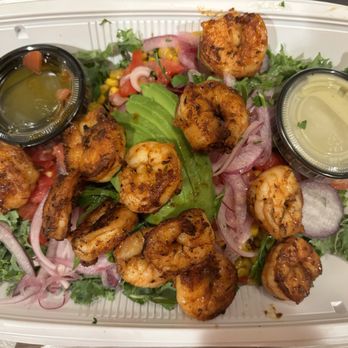 California Fish Grill - Shrimp & Avocado Salad - Seafood Near Me - Anaheim, California