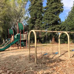 Strother Community Park - Only some areas have rubber ground mats for kids safety.