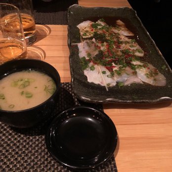 Sushi Roku - Yellow tail & miso soup - Sushi Bars Near Me - Pasadena, California