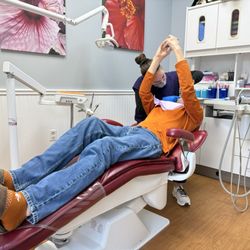 Andrea M Mattia, DDS - Miss Jackie makes flossing look easy!