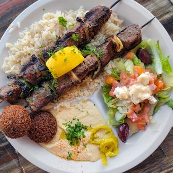 King David’s - Lamb Skewer platter - Mediterranean Near Me - Syracuse, New York