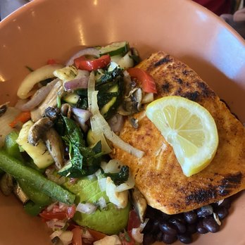 Flashback Diner - Salmon bowl - Diners Near Me - Hallandale Beach, Florida