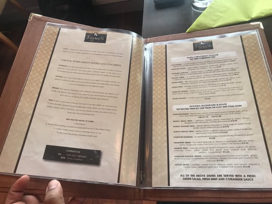 Menu photo 2 Haveli Indian Restaurant Douglas, CO