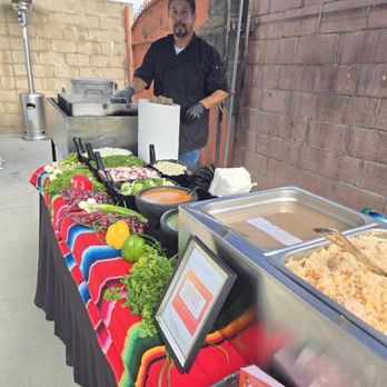 Bertha’s Delicious Tacos - Delicious display of condiments/salsa for tacos along with rice and beans - Caterers Near Me Bertha’s Delicious Tacos - Delicious display of condiments/salsa for tacos along with rice and beans - Caterers Near Me