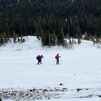 Brainard Lake Recreation Area - Nordic skiing on a frozen Brainard Lake - Hiking Near Me Brainard Lake Recreation Area - Nordic skiing on a frozen Brainard Lake - Hiking Near Me