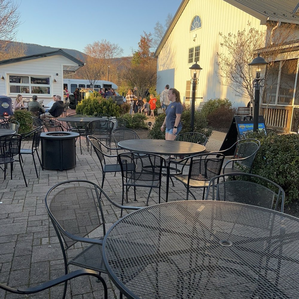 Blue Mountain Brewery - The porch area towards the restaurant - Brewpubs Near Me - Afton, Virginia Blue Mountain Brewery - The porch area towards the restaurant - Brewpubs Near Me - Afton, Virginia