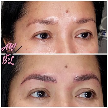 A.W. Brows & Lashes - Before and after - Permanent Makeup Near Me - Las Vegas, Nevada
