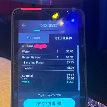 Bubba's 33 - My check without tip - Salad Near Me - Katy, Texas