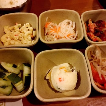 Hanmaru - Assorted small dishes for free. Love the mashed potatoes. - Korean Near Me - Allston, Massachusetts Hanmaru - Assorted small dishes for free. Love the mashed potatoes. - Korean Near Me - Allston, Massachusetts