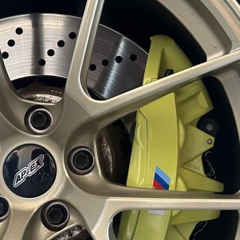 Resurrect Wheel Recon - Caliper color changed to Sao Paulo Yellow! - Wheel & Rim Repair Near Me Resurrect Wheel Recon - Caliper color changed to Sao Paulo Yellow! - Wheel & Rim Repair Near Me