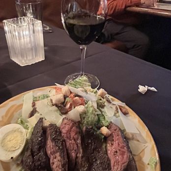 Sugo Restaurant - Hanger steak and Caesar salad. Mas Asi wine! - Italian Near Me - Johns Creek, Georgia Sugo Restaurant - Hanger steak and Caesar salad. Mas Asi wine! - Italian Near Me - Johns Creek, Georgia