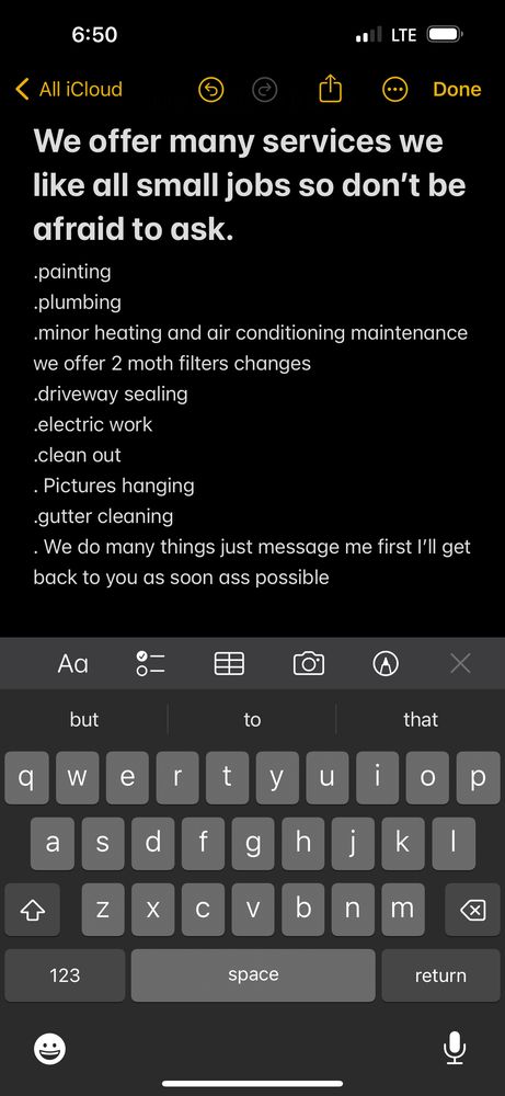 Slide of J&G Handyman Service