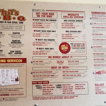 Phil's BBQ - Menu - Barbeque Near Me - San Diego, California Phil's BBQ - Menu - Barbeque Near Me - San Diego, California