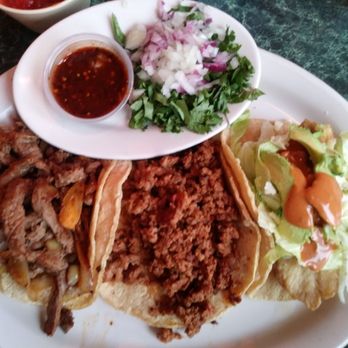 El Potrillo - Generously portioned steak, chorizo and fish tacos with fixings. - Mexican Near Me - Alpharetta, Georgia