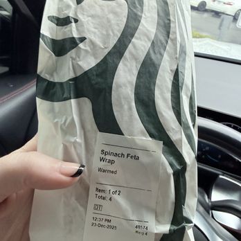 Starbucks - Spinach, Feta & Egg White Wrap - Coffee & Tea Near Me - Fullerton, California Starbucks - Spinach, Feta & Egg White Wrap - Coffee & Tea Near Me - Fullerton, California