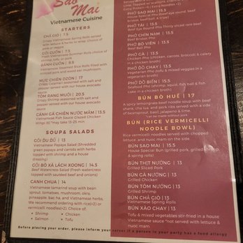 Sao Mai - Menu - Vietnamese Near Me - New York, New York Sao Mai - Menu - Vietnamese Near Me - New York, New York