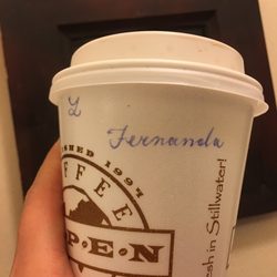 Aspen Coffee - Medium latte with my name on it