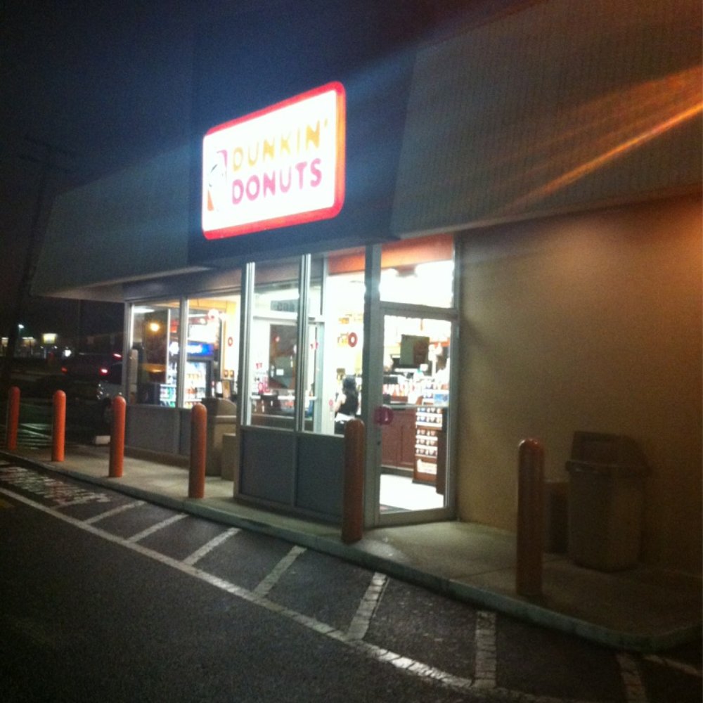 Dunkin' - a dunkin donuts store at night - Coffee & Tea Near Me - Middletown, New Jersey Dunkin' - a dunkin donuts store at night - Coffee & Tea Near Me - Middletown, New Jersey