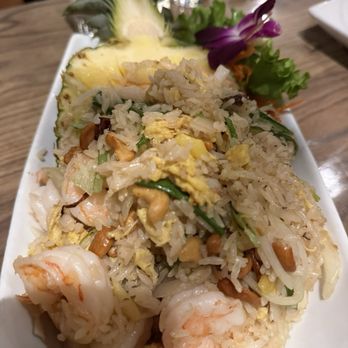 Bamboo Penny's - Pineapple Fried Rice with Shrimp - Thai Near Me - Leawood, Kansas Bamboo Penny's - Pineapple Fried Rice with Shrimp - Thai Near Me - Leawood, Kansas