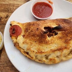 Giuseppe's Cafe - Meat calzone.