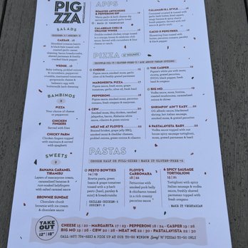 Pigzza - Menu - Pizza Near Me - Orlando, Florida