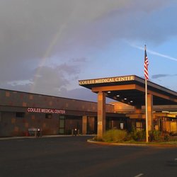 Coulee Medical Center - Beautiful Evening Rainbow in front of CMC