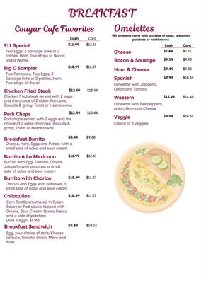 Menu photo 5 Cougar Cafe Ada, OK